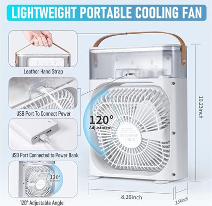 Portable Humidifier Air Cooler Mist Fan Mini Cooler for Home