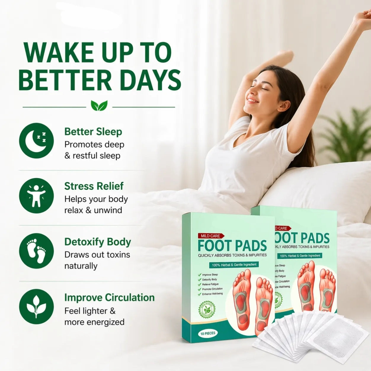 Detox Foot Patches (Pack of 2) 20 Pices
