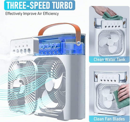 Portable Humidifier Air Cooler Mist Fan Mini Cooler for Home